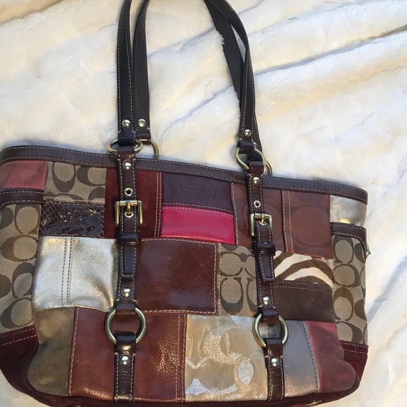 Coach Handbags - Coach Patchwork Large Tote